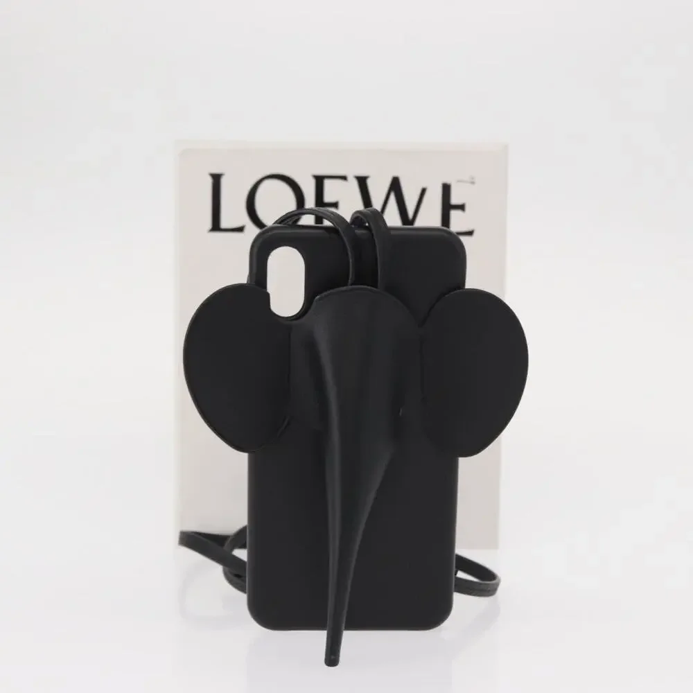 Loewe Leather Iphone Case Black